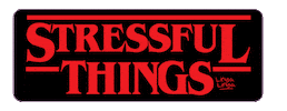 Stranger Things Stress Sticker by Linya-Linya