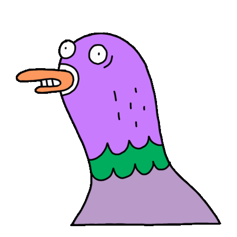 Bird Nod Sticker by Psychrome