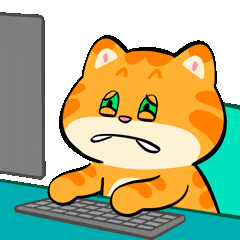 Oh No Cat Sticker by UpStudiosWorld