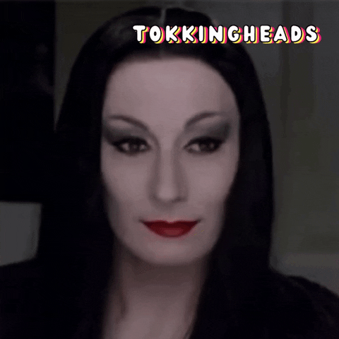 Suspicious Morticia Addams GIF by Tokkingheads