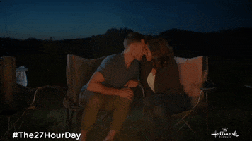 Kissing First Kiss GIF by Hallmark Channel