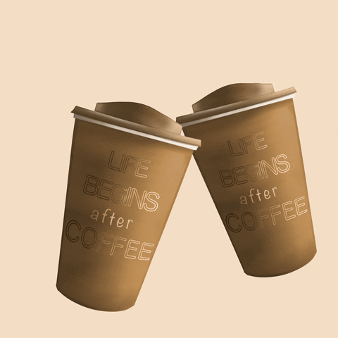 Coffee Time Cheers GIF