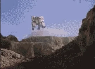 power rangers falling GIF