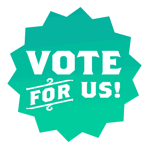 Vote Sticker by Squatch and Siren
