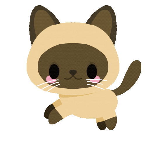 Siamois Sticker by Elen Lescoat