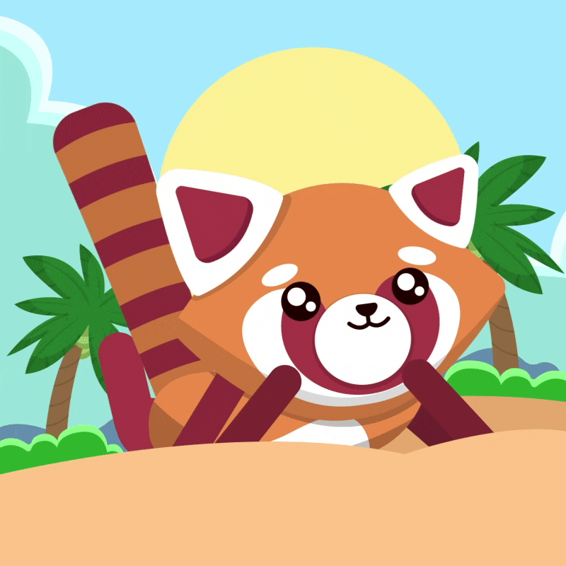 Red Panda Love GIF by The Plooshies