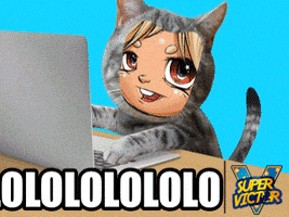 Cat Lol GIF by SuperVictor