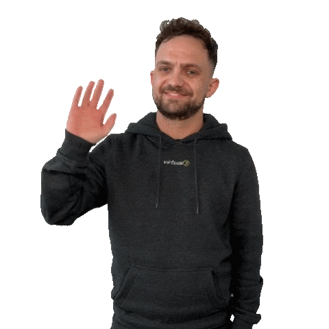 Hello Goodbye Sticker by virtual7