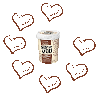 Chocolate Ice Cream Sticker by Over The Moo