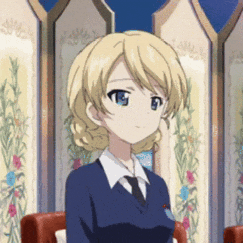 Girls Und Panzer Tea GIF