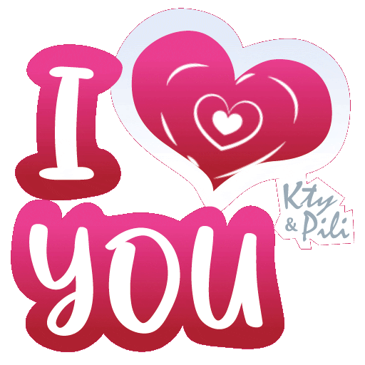 Valentine Love Sticker by Kty&Pili
