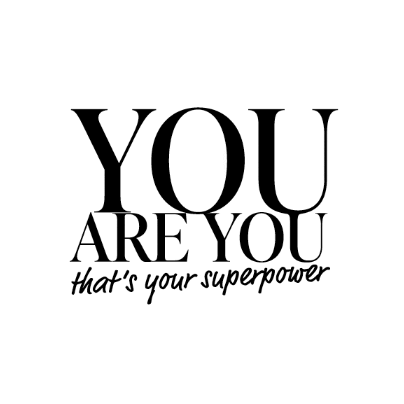 You Are You Superpower Sticker by #NANDINI