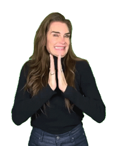 Excited Proud Of You Sticker by Brooke Shields