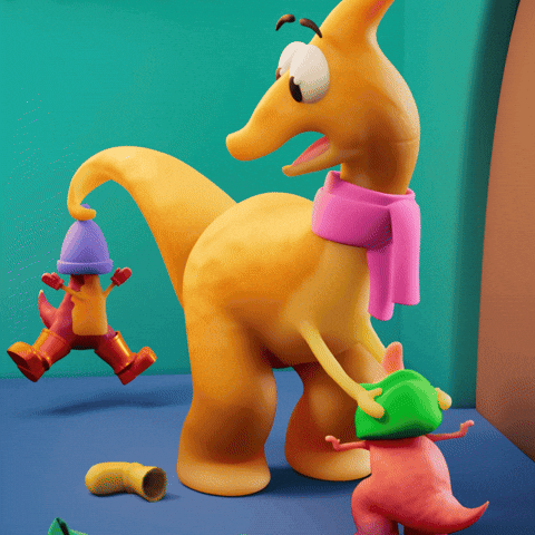 Getting Ready Family Life GIF by Claynosaurz