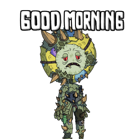 Sleepy Good Morning Sticker by Planet XOLO