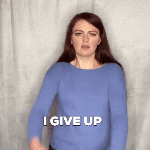 Over It I Give Up GIF by Ryn Dean - Find & Share on GIPHY