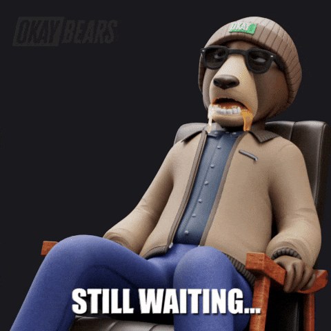 Bored Time GIF by Okay Bears