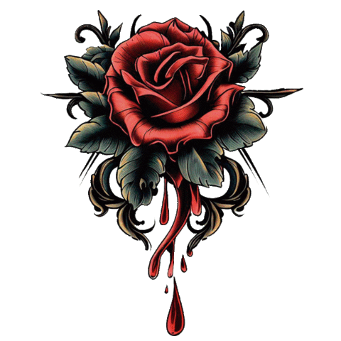 Rose Sticker by Spine Shiver