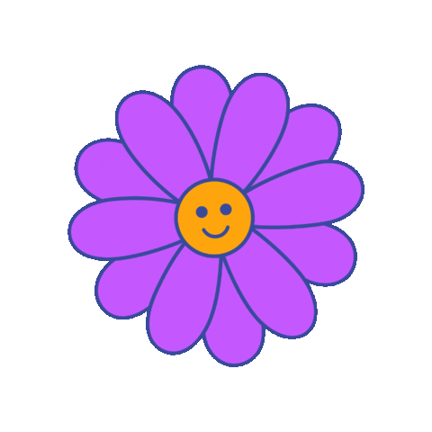 Happy Flower Power Sticker by Hu is Hungry