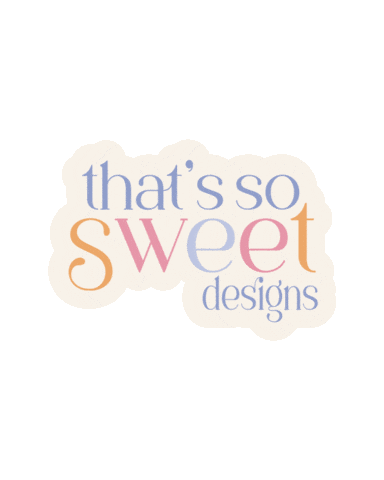 Logo Sticker by thats so sweet