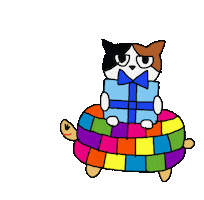 Cat Anniversary Sticker