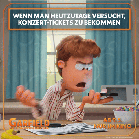 Garfield Warteschlange GIF by Sony Pictures Germany