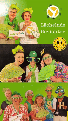 lachende gesichter