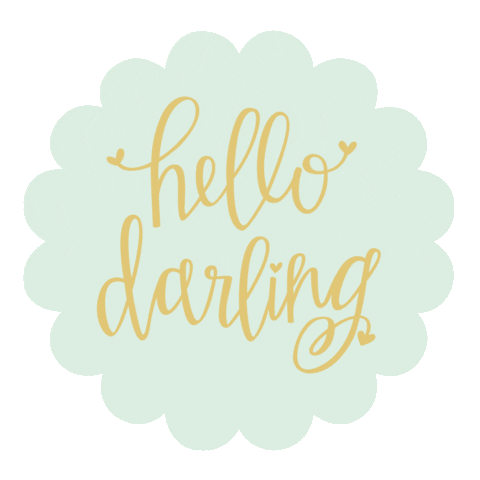 Hello Darling Sticker
