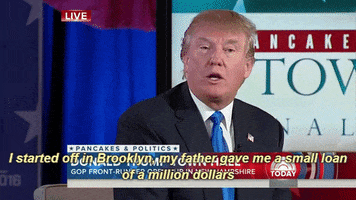orlesian-regal #donald trump #small loan #a million dollars GIF