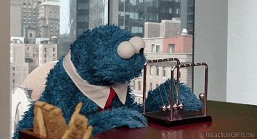 working cookie monster GIF