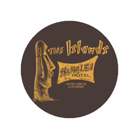 Tiki Bar T-Shirt Club Sticker