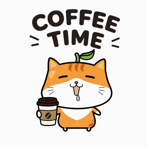Coffee Time Cat GIF by tazte