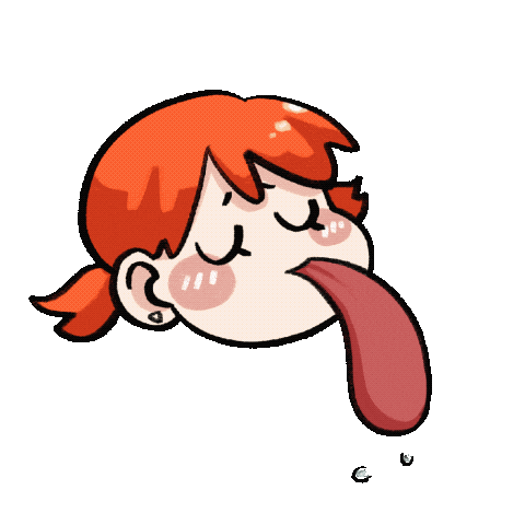 Licking Sticker