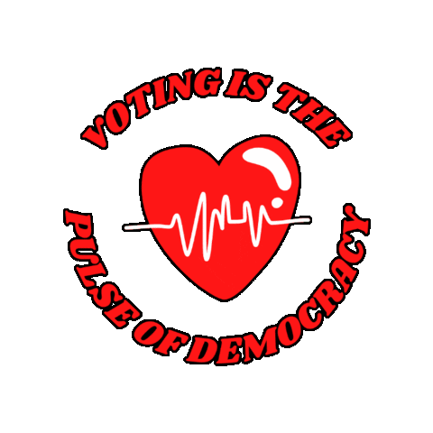 Democracy Voting Sticker by vot_er_org