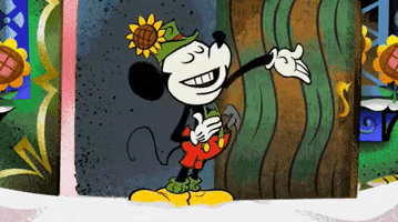 mickey mouse singing GIF
