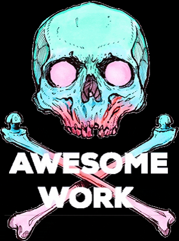 Skull Awesome Work GIF