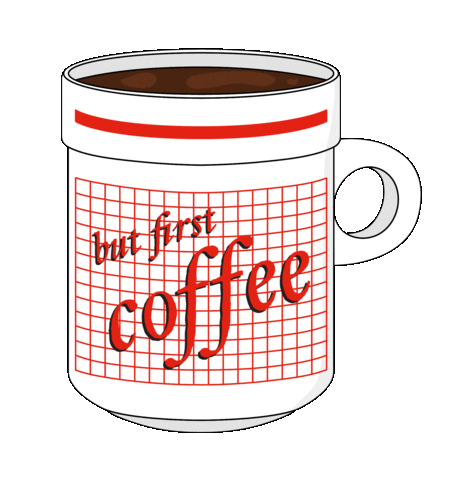 Good Morning Coffee Sticker by doña batata