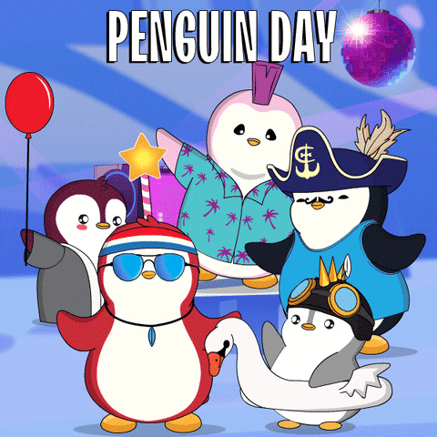 Birthday Party Dancing GIF by Pudgy Penguins
