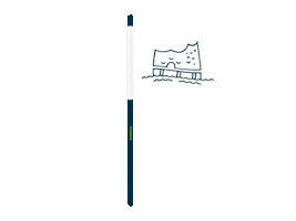 Flag Hamburg Sticker by Buerosuche.de