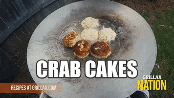 crab cakes boston GIF by Grillax®