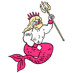Merman Sticker by Nudlavirkid