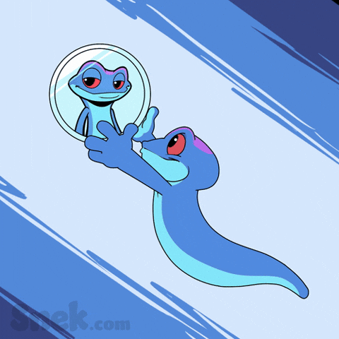 Flying To The Moon GIF by Snek