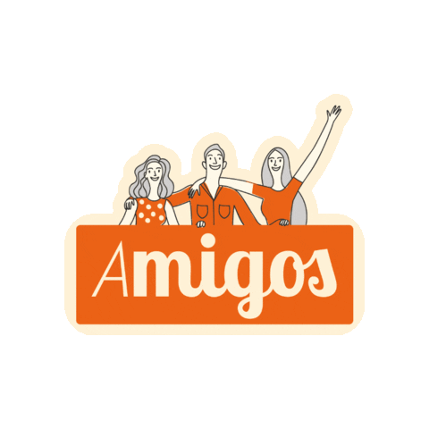 Orange Amigos Sticker by TALLER A
