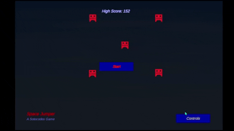 Space Jumper Title Screen