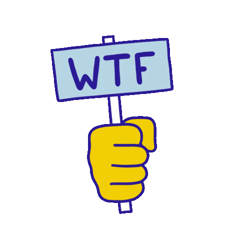 Hands Wtf Sticker