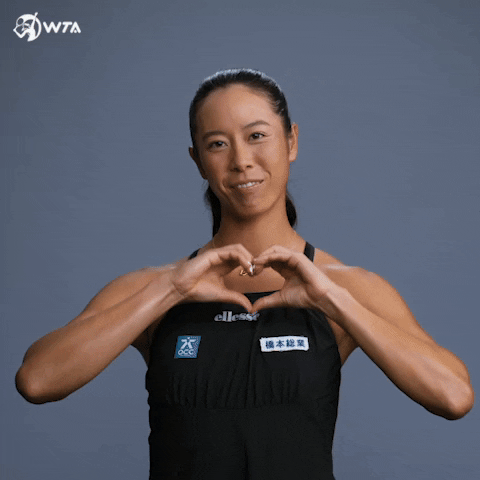 Heart Love GIF by WTA