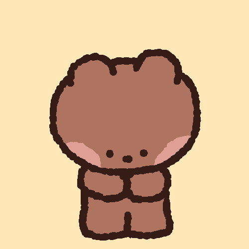 Kreslený gif k svátku s medvídkem vyhazujícím do vzduchu barevné konfety.