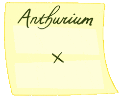 Anthurium Plantsale Sticker