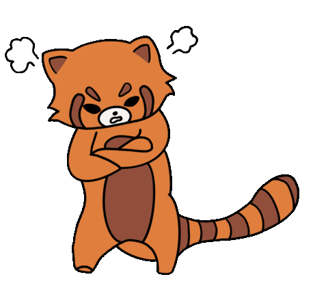 Angry Red Panda Sticker For Ios Android Giphy
