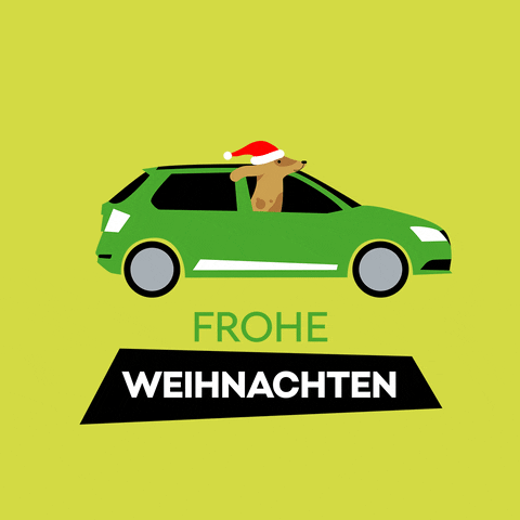 Dog Christmas GIF by Volkswagen Financial Services